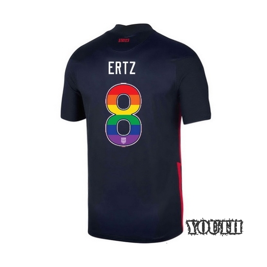 Navy Julie Ertz 2020 Youth Stadium Rainbow Number Jersey