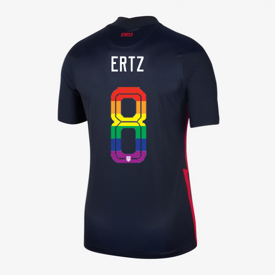 USA Navy Julie Ertz 2020/2021 Women's Stadium PRIDE Jersey