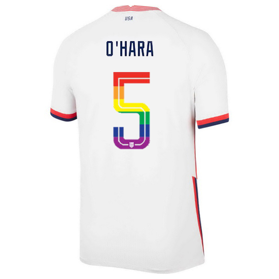 USA Home Kelley O'Hara 2020/21 Men's Stadium PRIDE Jersey