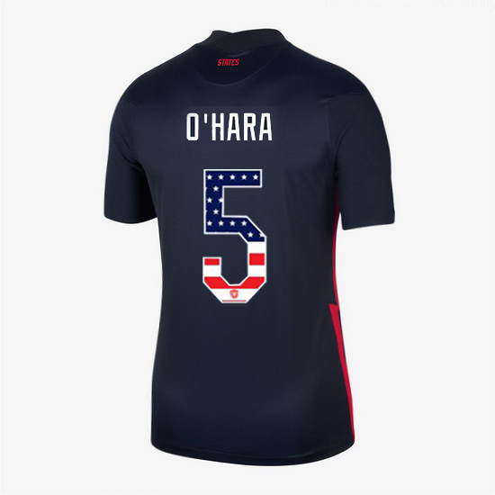 Navy Kelley O'Hara 2020 Women's Stadium Jersey Independence Day