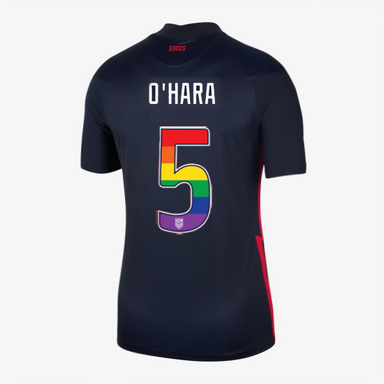 Away Kelley O'Hara 20/21 Women's Stadium Rainbow Number Jersey