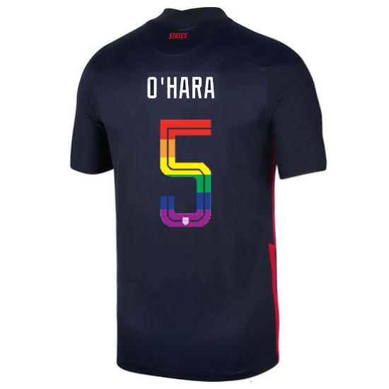 USA Away Kelley O'Hara 2020/21 Men's Stadium PRIDE Jersey