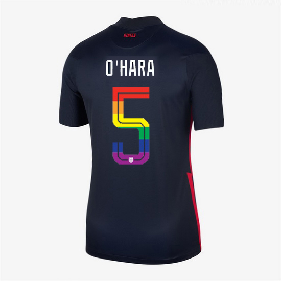 USA Navy Kelley O'Hara 2020/2021 Women's Stadium PRIDE Jersey