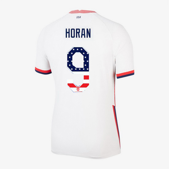 White Lindsey Horan 2020 Women's Stadium Jersey Independence Day