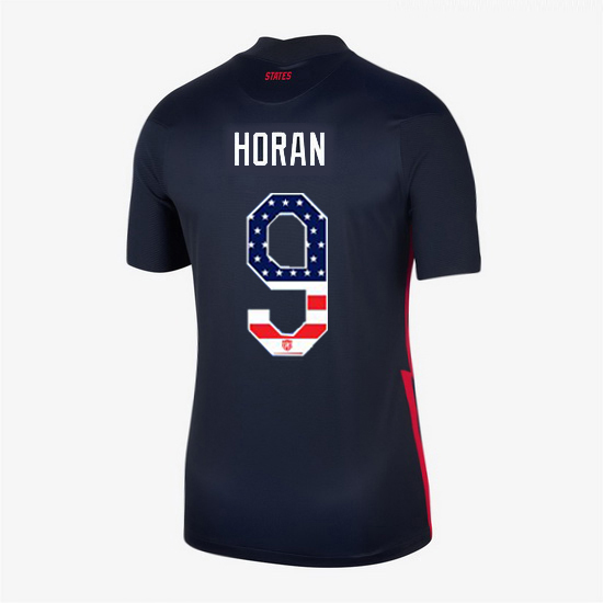 Navy Lindsey Horan 2020 Women's Stadium Jersey Independence Day