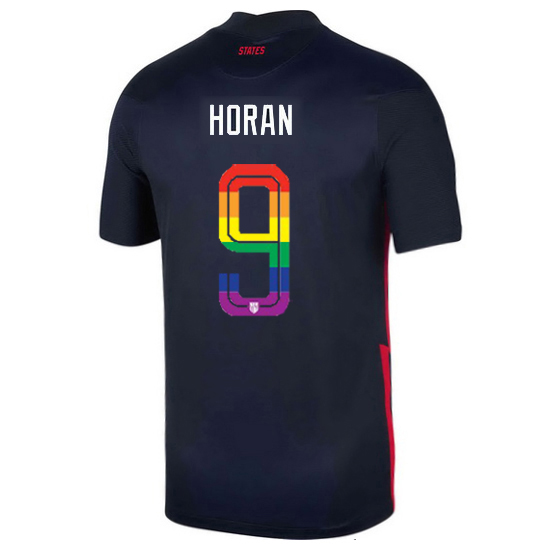 USA Away Lindsey Horan 2020/21 Men's Stadium PRIDE Jersey