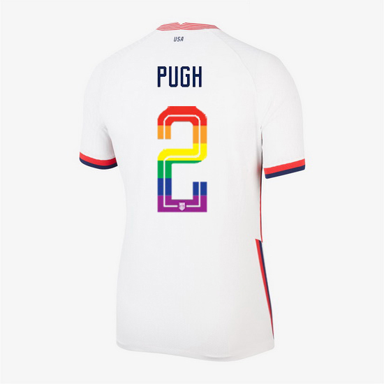 USA White Mallory Pugh 2020/2021 Women's Stadium PRIDE Jersey