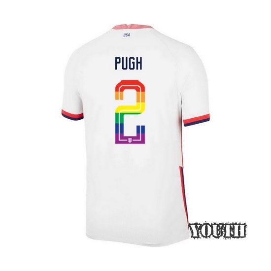 USA Home Mallory Pugh 20/21 Youth Stadium PRIDE Jersey