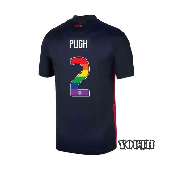 Navy Mallory Pugh 2020 Youth Stadium Rainbow Number Jersey