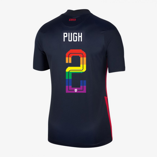 USA Navy Mallory Pugh 2020/2021 Women's Stadium PRIDE Jersey