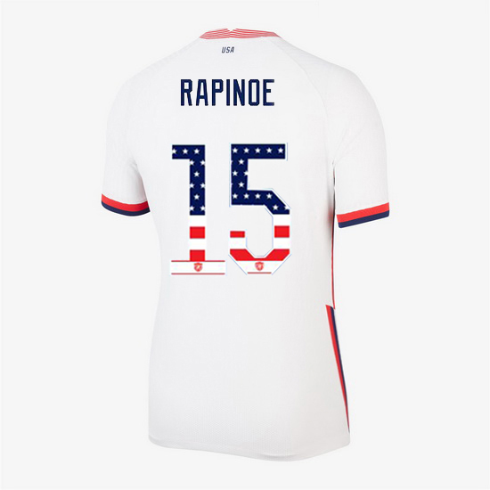 White Megan Rapinoe 2020 Women's Stadium Jersey Independence Day