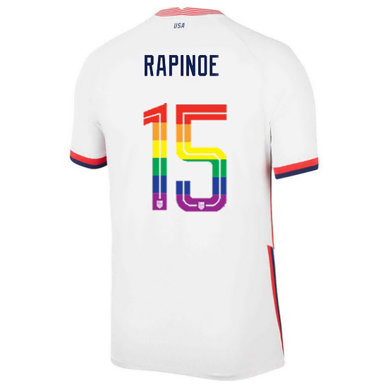 USA Home Megan Rapinoe 2020/21 Men's Stadium PRIDE Jersey