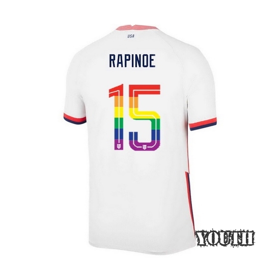 USA Home Megan Rapinoe 20/21 Youth Stadium PRIDE Jersey