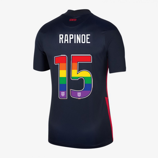 Away Megan Rapinoe 20/21 Women's Stadium Rainbow Number Jersey
