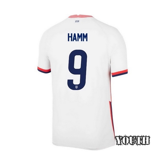 USA White Mia Hamm 2020/2021 Youth Stadium Soccer Jersey