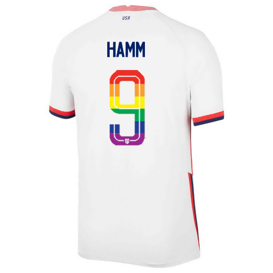 USA Home Mia Hamm 2020/21 Men's Stadium PRIDE Jersey