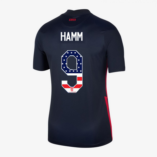 Navy Mia Hamm 2020 Women's Stadium Jersey Independence Day