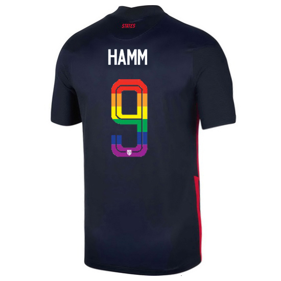 USA Away Mia Hamm 2020/21 Men's Stadium PRIDE Jersey
