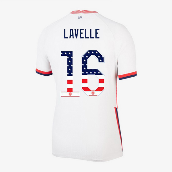White Rose Lavelle 2020 Women's Stadium Jersey Independence Day