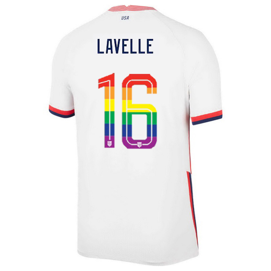 USA Home Rose Lavelle 2020/21 Men's Stadium PRIDE Jersey