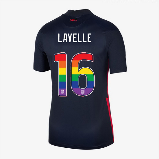 Away Rose Lavelle 20/21 Women's Stadium Rainbow Number Jersey