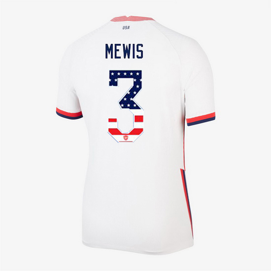White Samantha Mewis 2020 Women's Stadium Jersey Independence Day