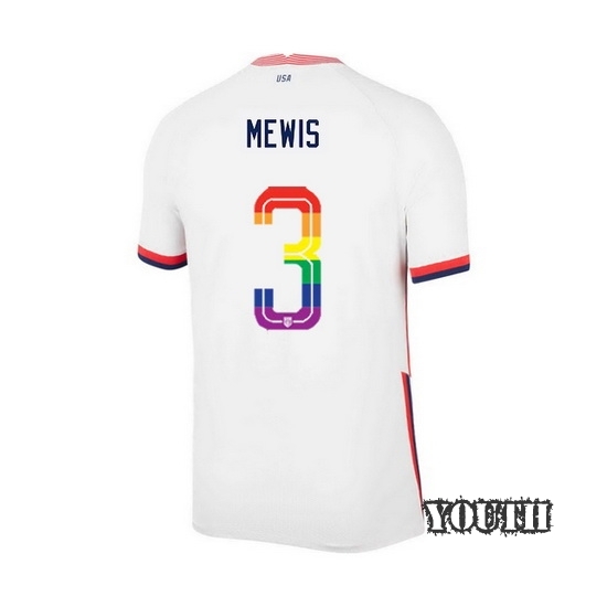 USA Home Samantha Mewis 20/21 Youth Stadium PRIDE Jersey