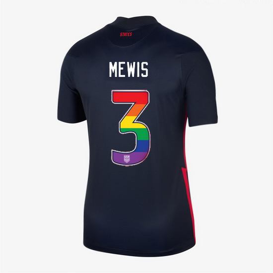Away Samantha Mewis 20/21 Women's Stadium Rainbow Number Jersey