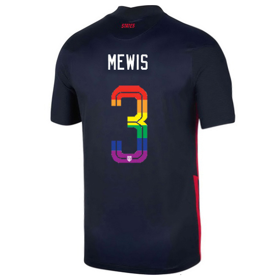 USA Away Samantha Mewis 2020/21 Men's Stadium PRIDE Jersey