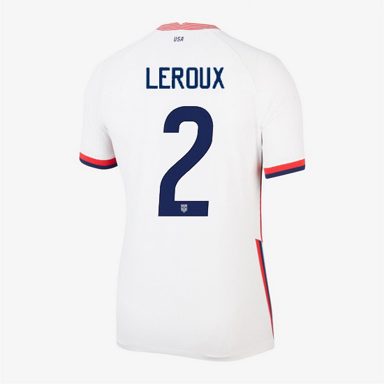 USA Home Sydney Leroux 2020/21 Women's Stadium Soccer Jersey