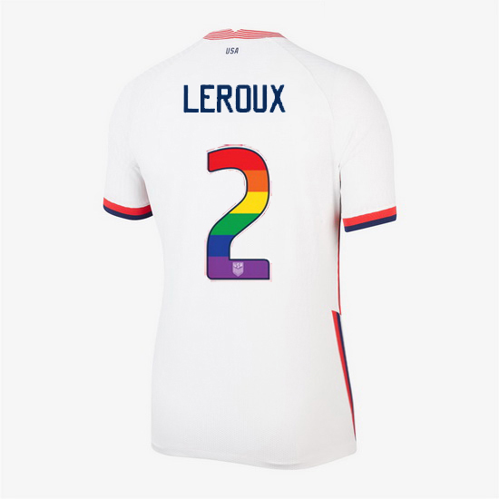 Home Sydney Leroux 20/21 Women's Stadium Rainbow Number Jersey