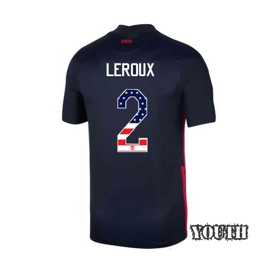 Away Sydney Leroux 2020/21 Youth Stadium Jersey Independence Day
