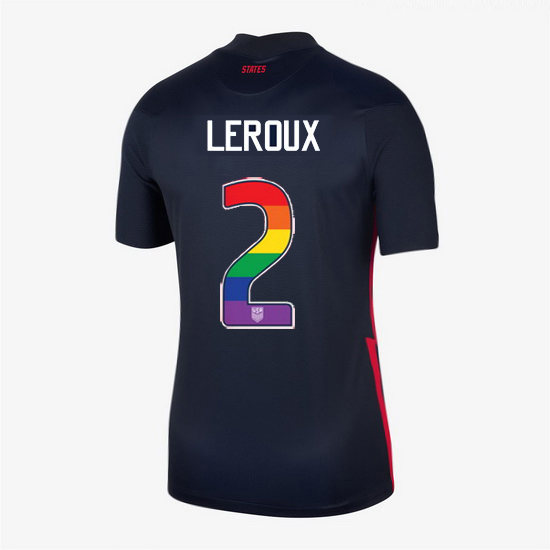 Away Sydney Leroux 20/21 Women's Stadium Rainbow Number Jersey