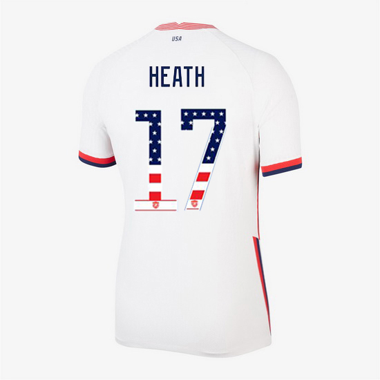 White Tobin Heath 2020 Women's Stadium Jersey Independence Day