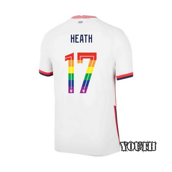 USA Home Tobin Heath 20/21 Youth Stadium PRIDE Jersey