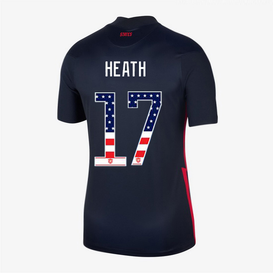 Navy Tobin Heath 2020 Women's Stadium Jersey Independence Day