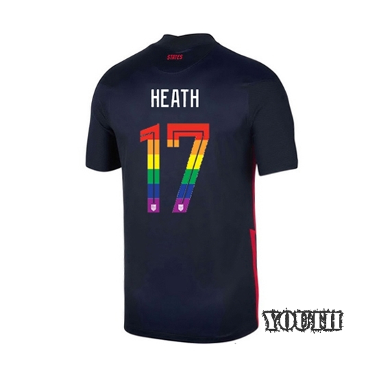 USA Away Tobin Heath 20/21 Youth Stadium PRIDE Jersey