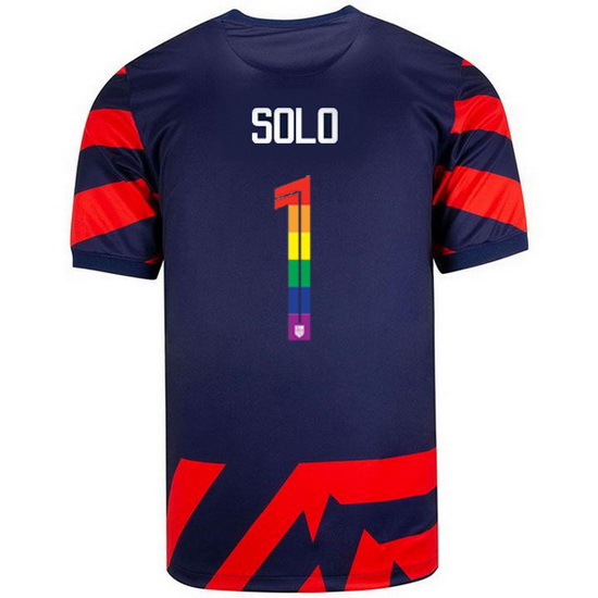 USA Away Hope Solo 2021/2022 Men's Stadium PRIDE Jersey