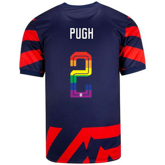 USA Away Mallory Pugh 2021/2022 Men's Stadium PRIDE Jersey