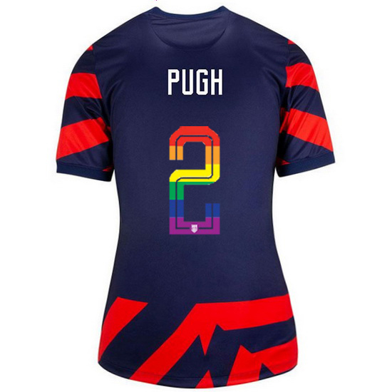 USA Navy/Red Mallory Pugh 21/22 Women's Stadium PRIDE Jersey
