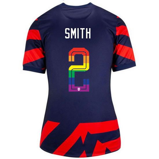 USA Navy/Red Sophia Smith 21/22 Women's Stadium PRIDE Jersey