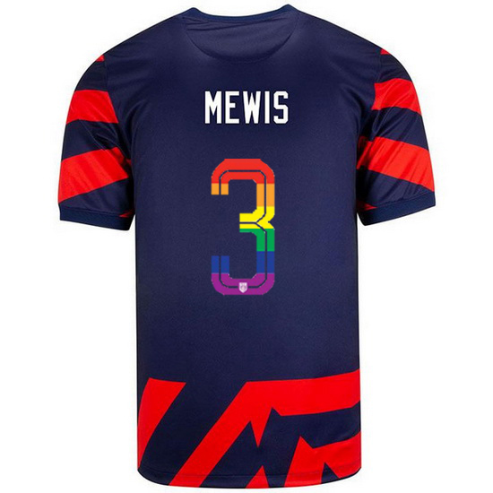 USA Away Samantha Mewis 2021/2022 Men's Stadium PRIDE Jersey