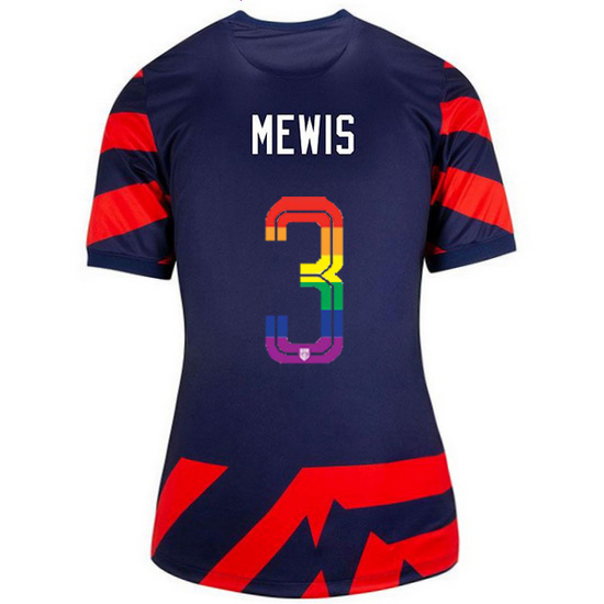 USA Navy/Red Samantha Mewis 21/22 Women's Stadium PRIDE Jersey