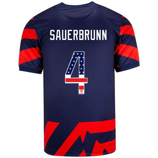 Away Becky Sauerbrunn 2021 Men's Stadium Jersey Independence Day