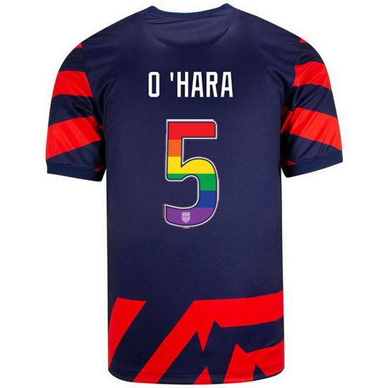 Navy/Red Kelley O'Hara 21/22 Men's Stadium Rainbow Number Jersey