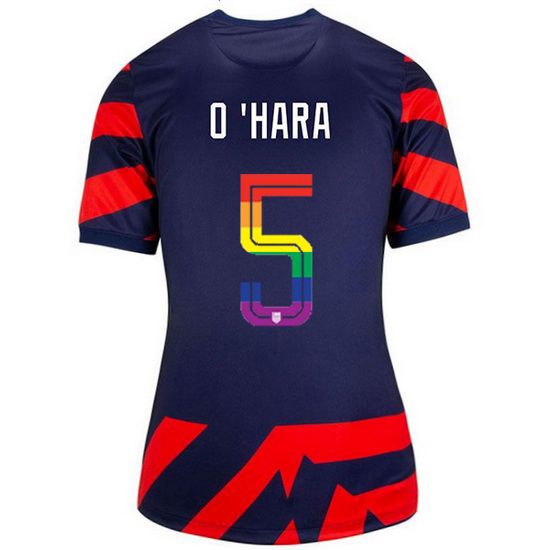 USA Navy/Red Kelley O'Hara 21/22 Women's Stadium PRIDE Jersey
