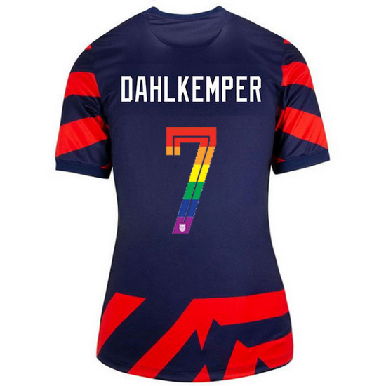 USA Navy/Red Abby Dahlkemper 21/22 Women's Stadium PRIDE Jersey