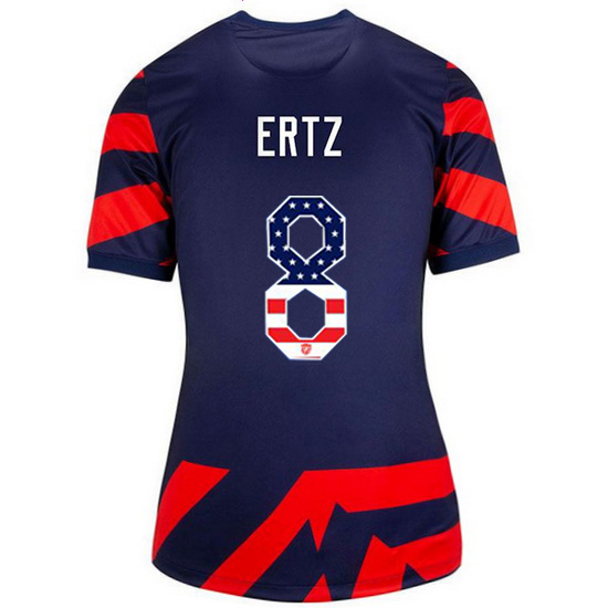 Navy/Red Julie Ertz 2021/22 Women's Stadium Jersey Independence Day