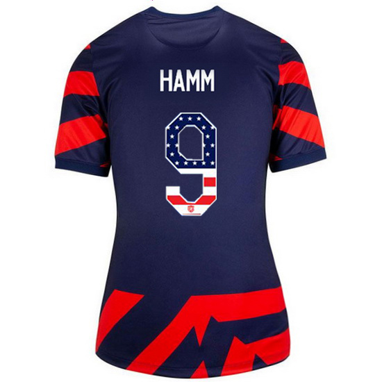 Navy/Red Mia Hamm 2021/22 Women's Stadium Jersey Independence Day