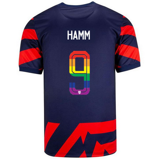 USA Away Mia Hamm 2021/2022 Men's Stadium PRIDE Jersey
